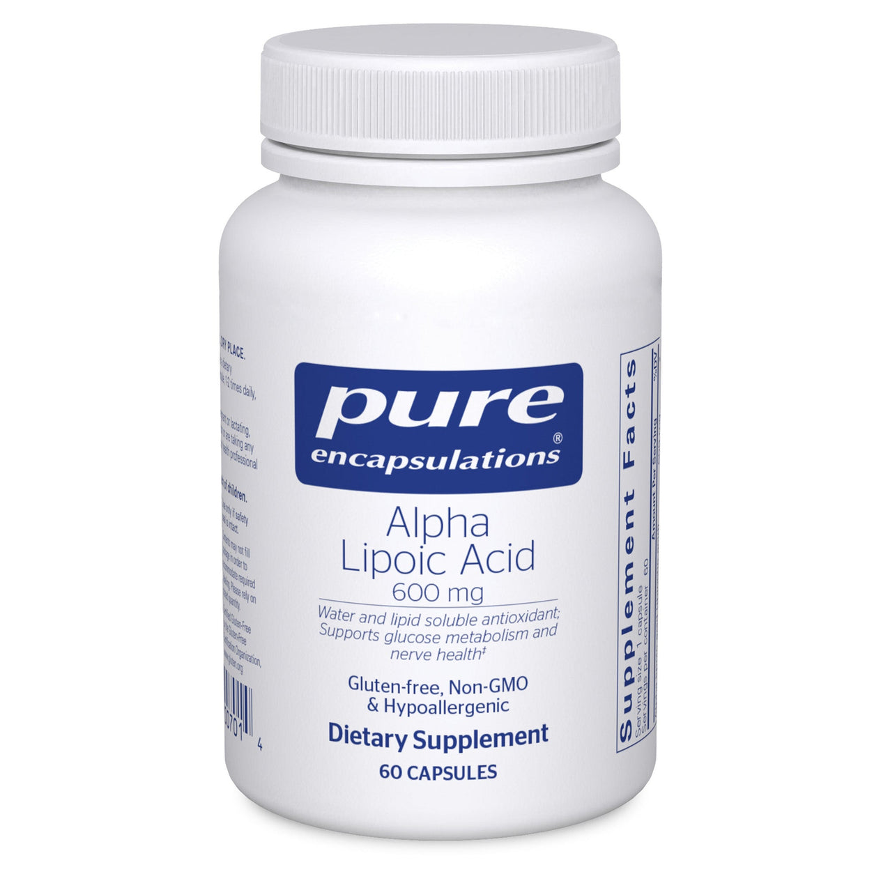 Alpha Lipoic Acid 600 mg.