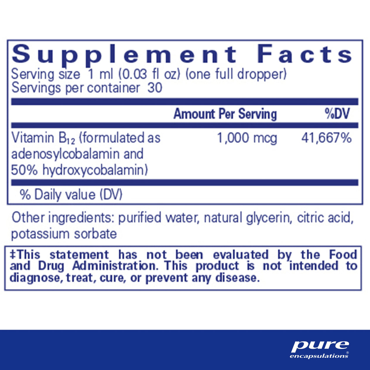 Adenosyl/Hydroxy B12 liquid